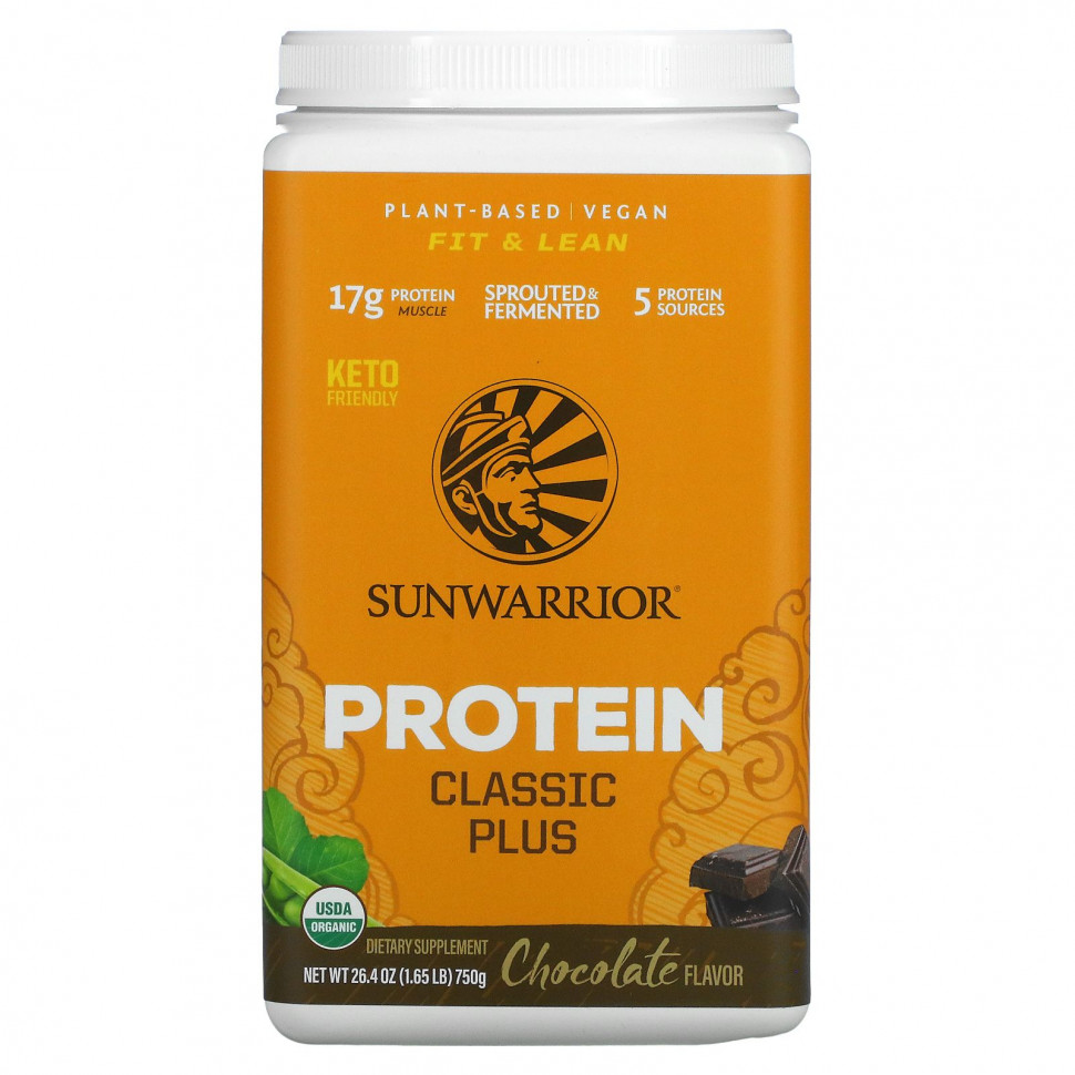 Sunwarrior, Protein Classic Plus, , 750  (1,65 )    , -, 