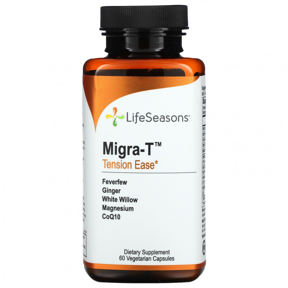  LifeSeasons, Migra-T, Tension Ease, 60    Iherb ()