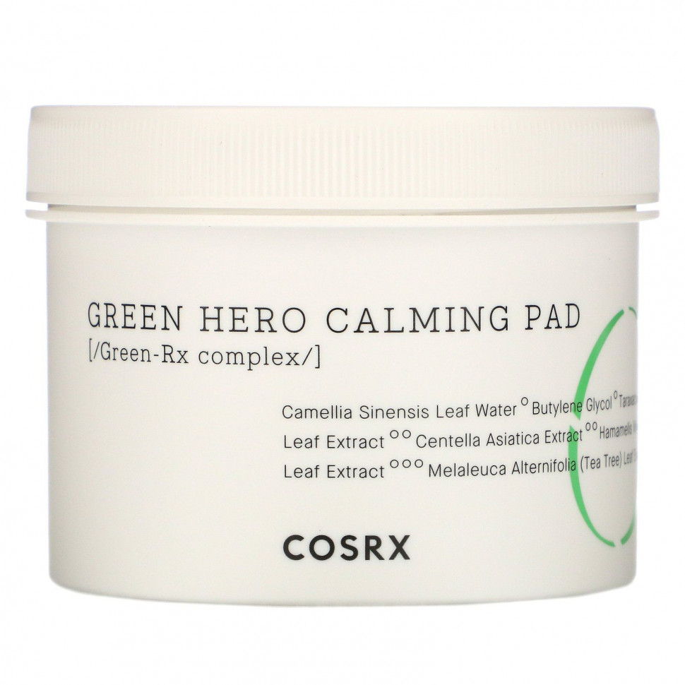 Cosrx, One Step Green Hero Calming Pad,  , 70 ., 135  (4,56 . )    , -, 