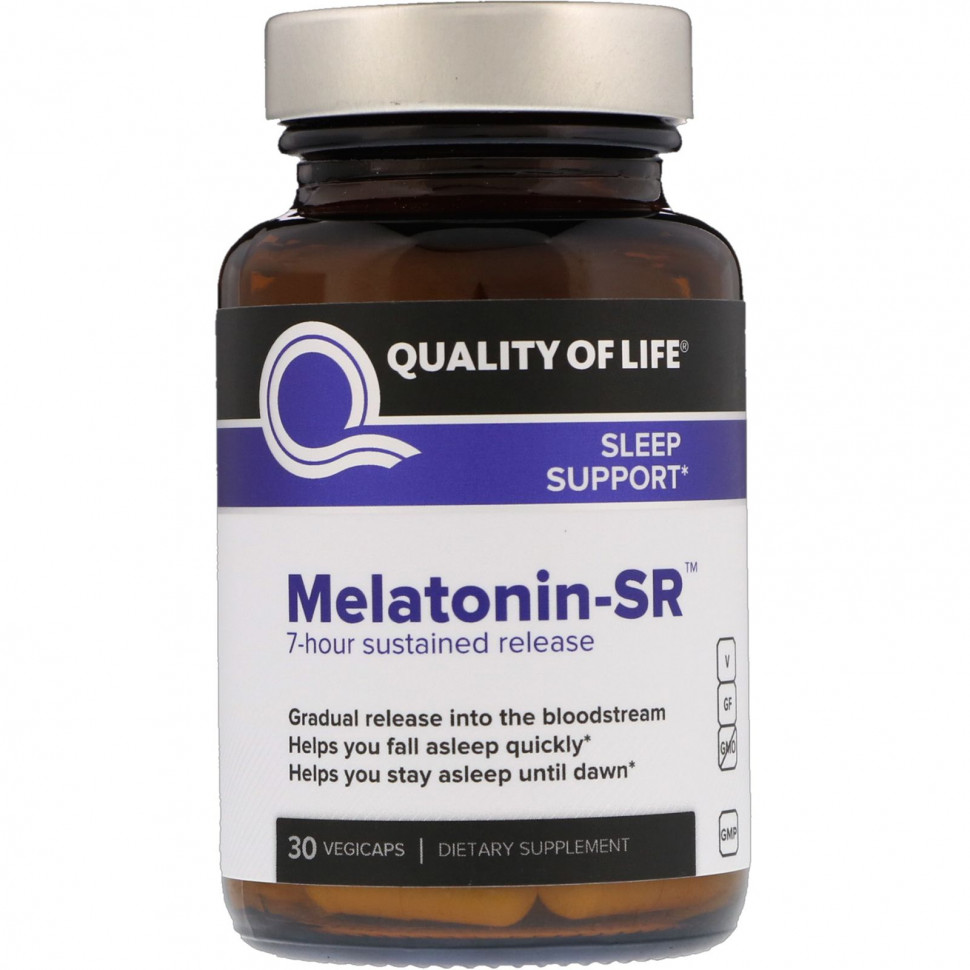 Quality of Life Labs, Melatonin-SR, 30        , -, 