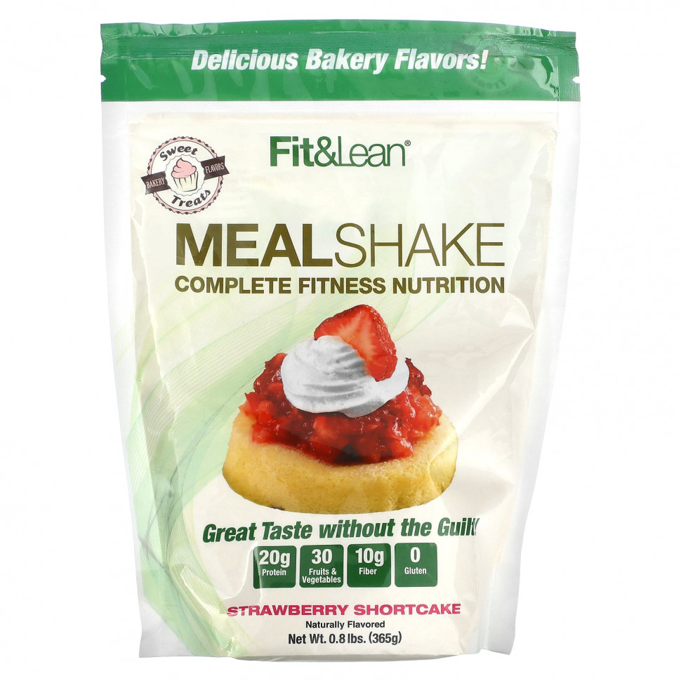 Fit & Lean, Meal Shake, Complete Fitness Nutrition,   , 365  (0,8 )    , -, 