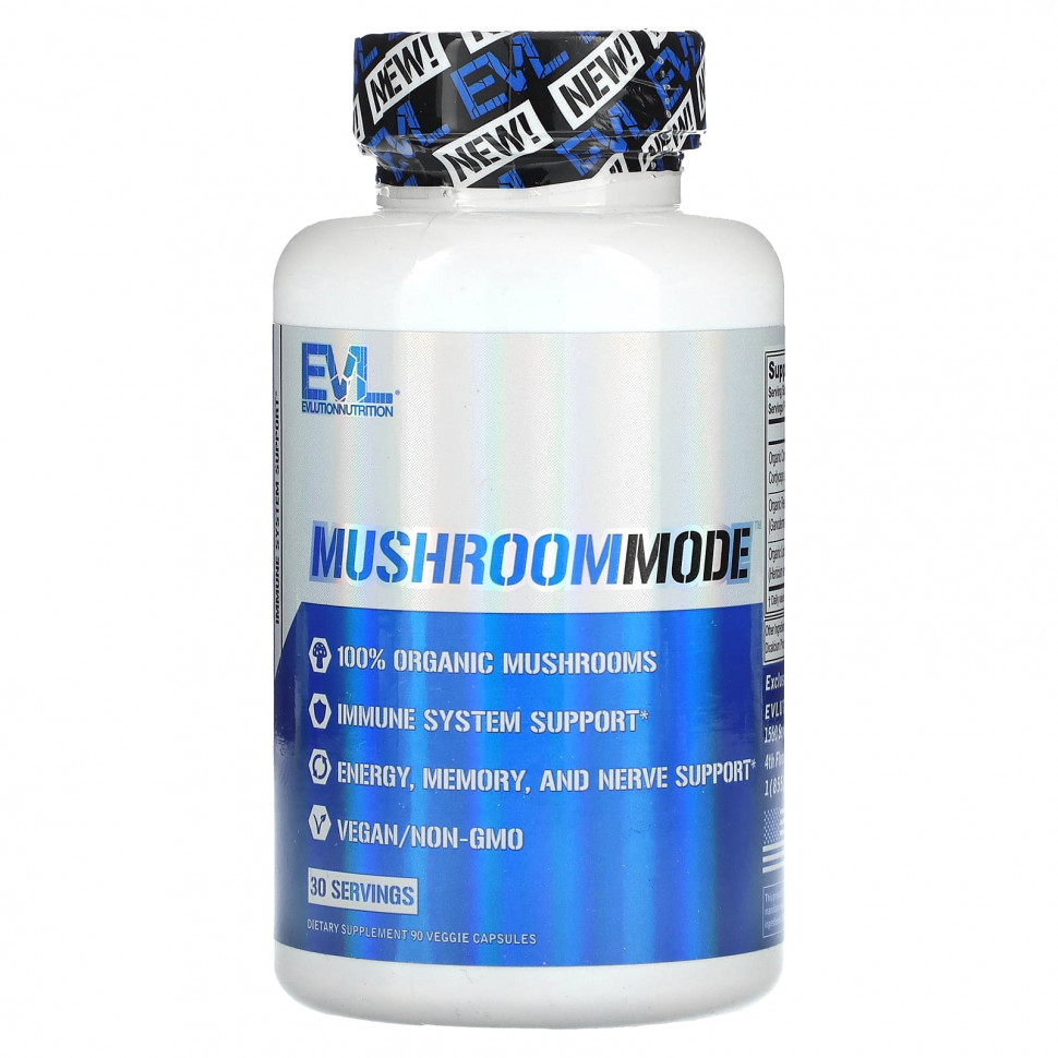 EVLution Nutrition, MushroomMode, 90      , -, 