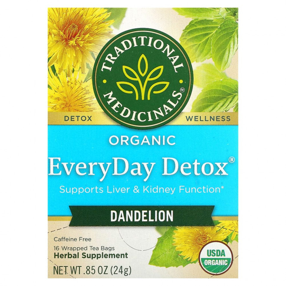 Traditional Medicinals, Organic EveryDay Detox, ,  , 16    , 24  (0,85 )    , -, 