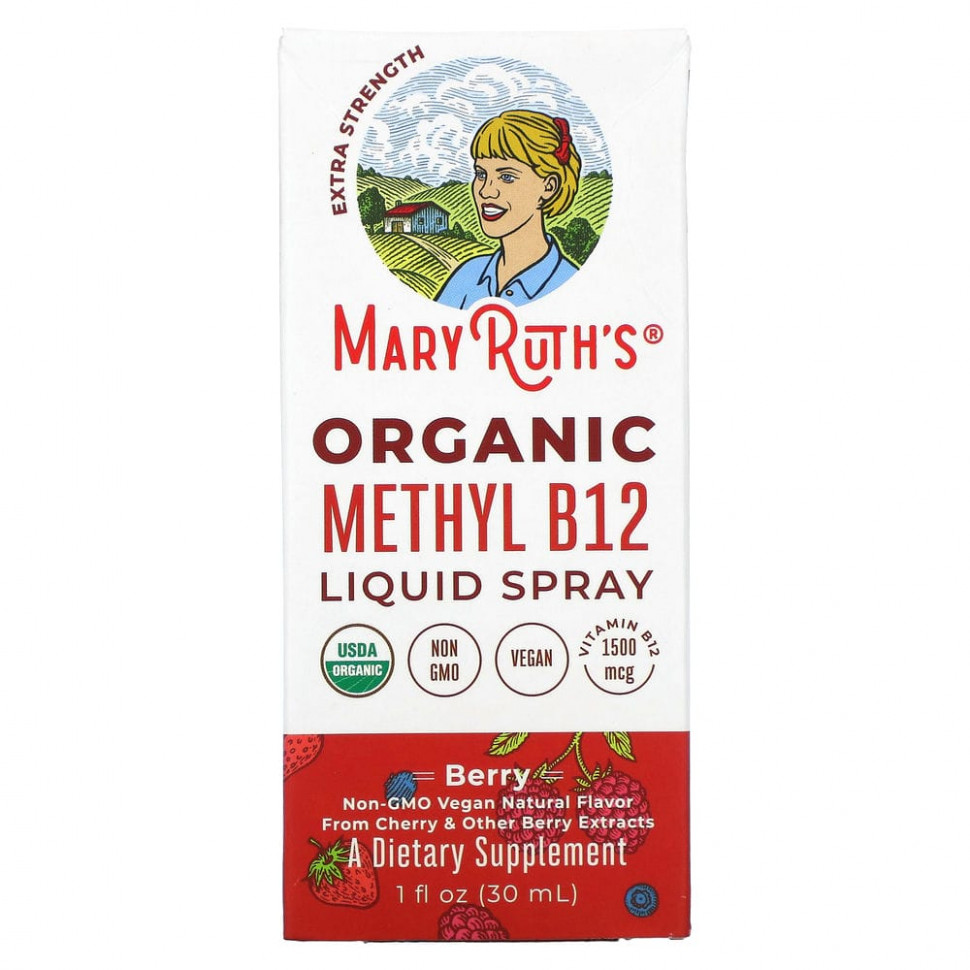 MaryRuth Organics, Organic Methly B12,  ,   , , 30  (1 . )    , -, 