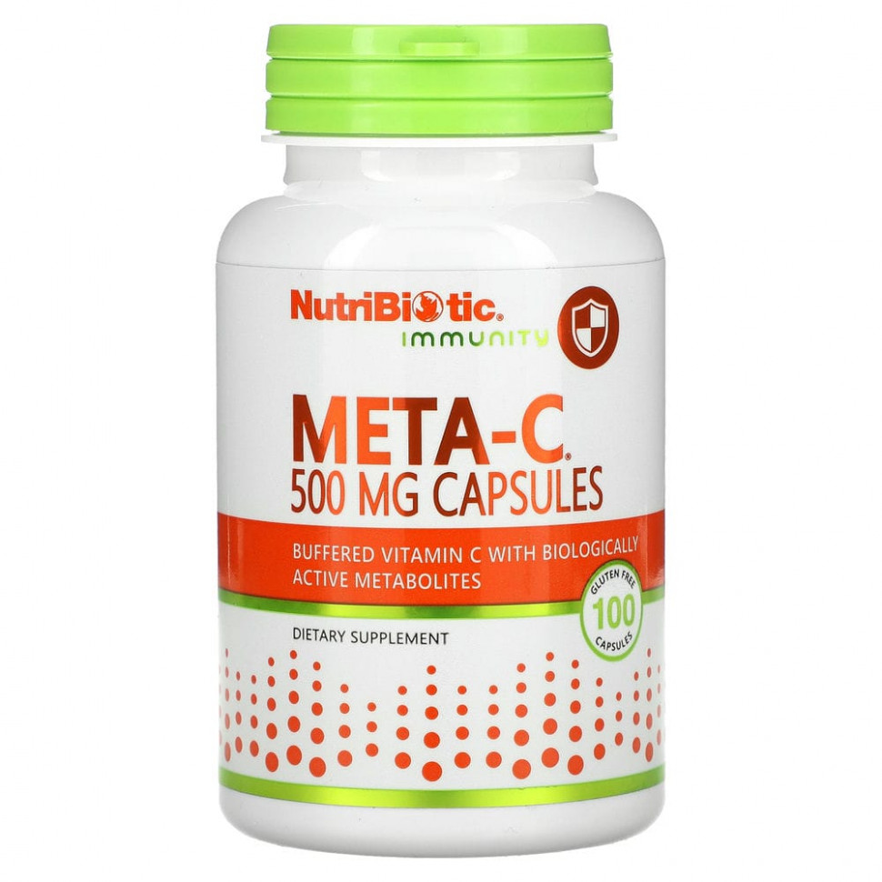 NutriBiotic, Immunity, Meta-C, 500 , 100       , -, 