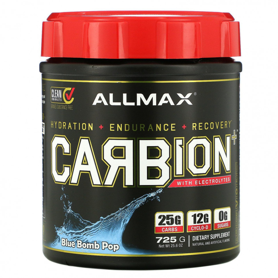 ALLMAX Nutrition, CARBion +  , Blue Bomb Pop, 25,6  (725 )    , -, 