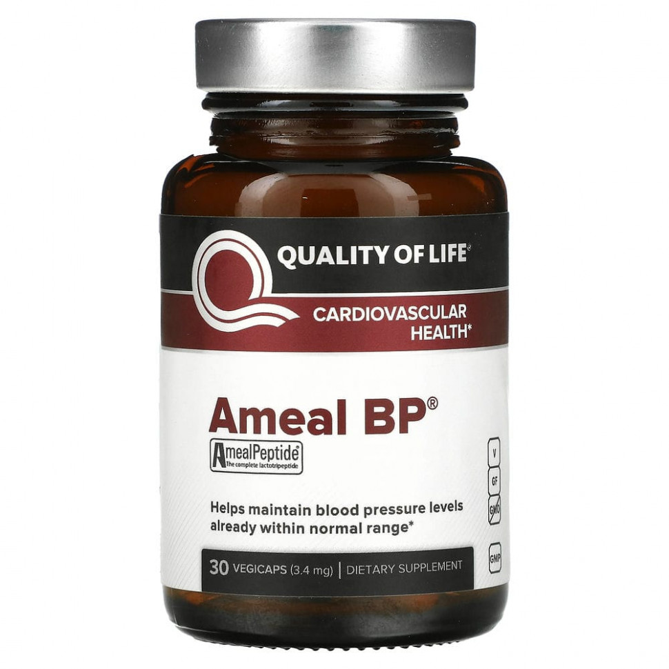 ���������� Quality of Life Labs, Ameal BP, �������� ��������-���������� �������, 3,4 ��, 30 ������ � ������������ ��������  Iherb (������)