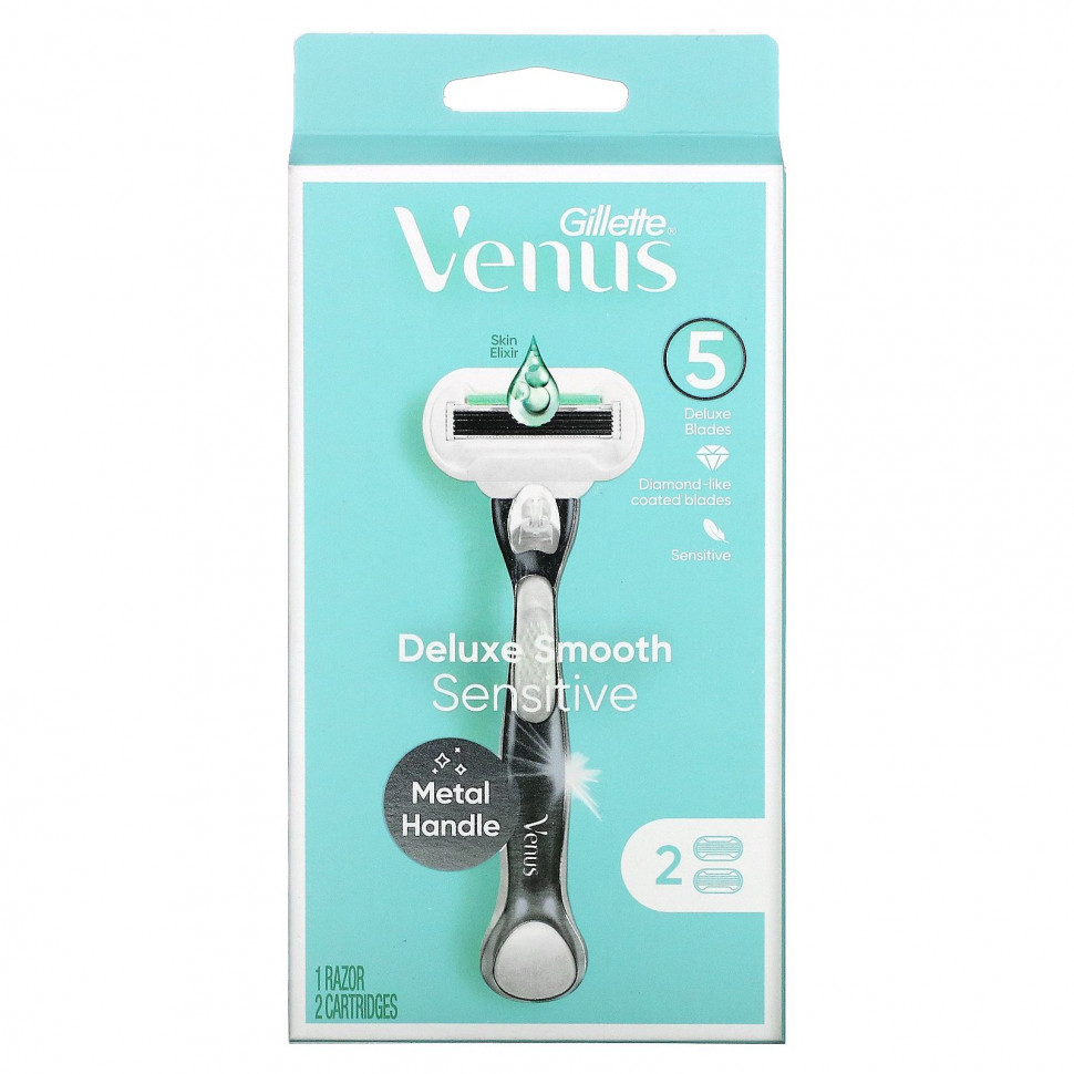 Gillette, Venus,    Deluxe Smooth Sensitive`` 1  2     , -, 