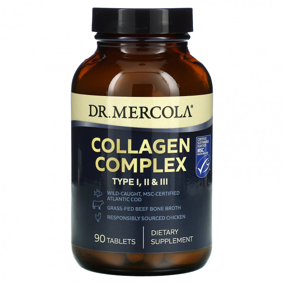 Dr. Mercola, Collagen Complex,  I, II  III, 90     , -, 