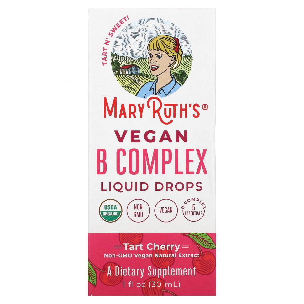 MaryRuth Organics, Vegan B Complex Liquid Drops, , 30  (1 . )    , -, 