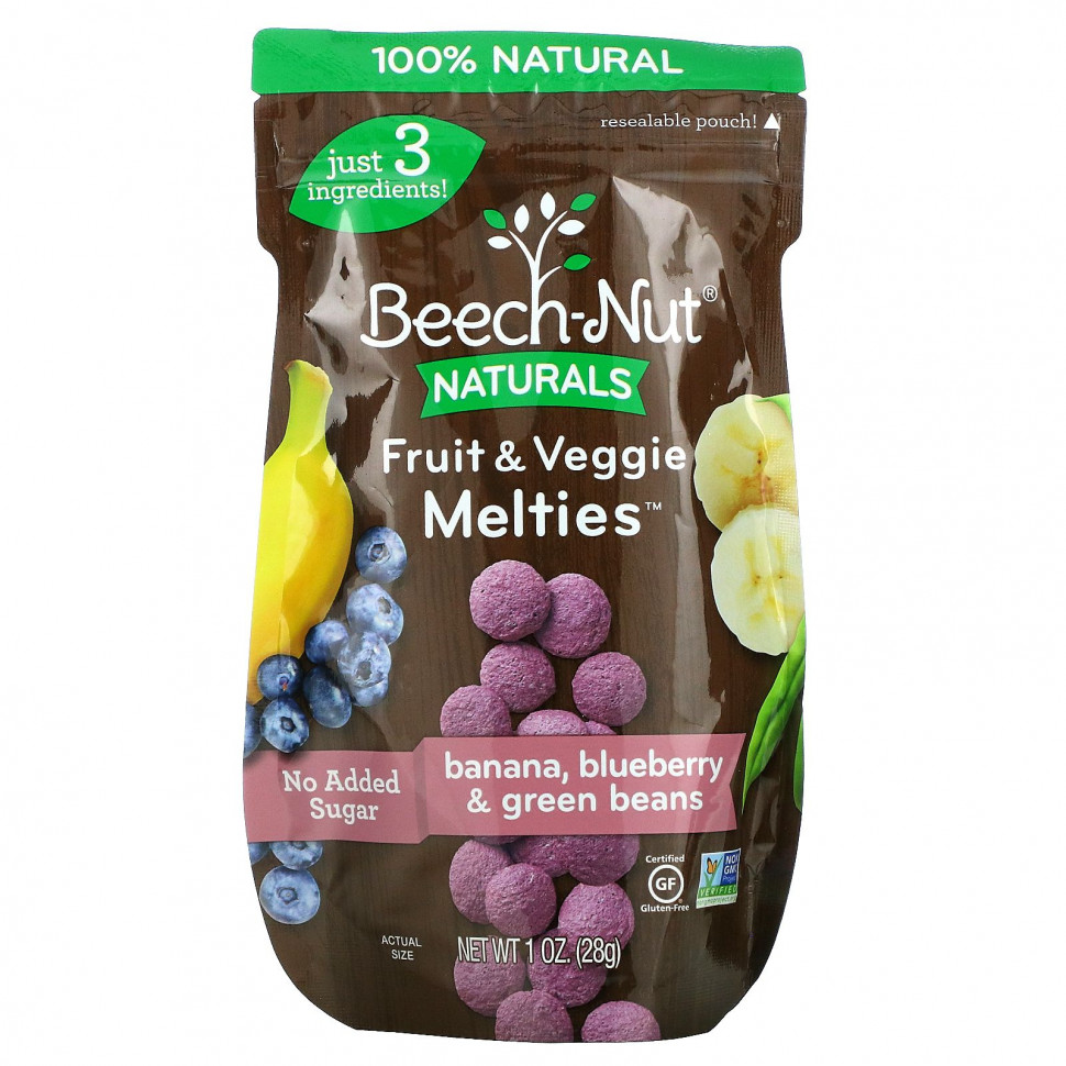 Beech-Nut, Fruit & Veggie Melties, Stage 3, ,    , 28  (1 )    , -, 