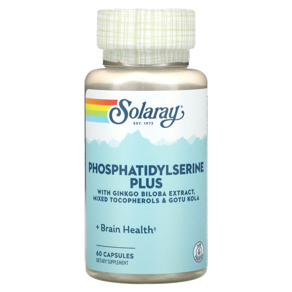 Solaray, Phosphatidylserine Plus, 60     , -, 