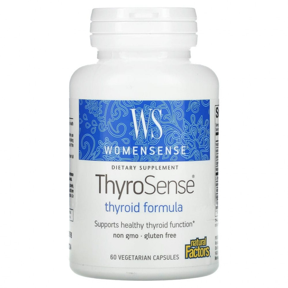 Natural Factors, WomenSense, ThyroSense,    , 60      , -, 