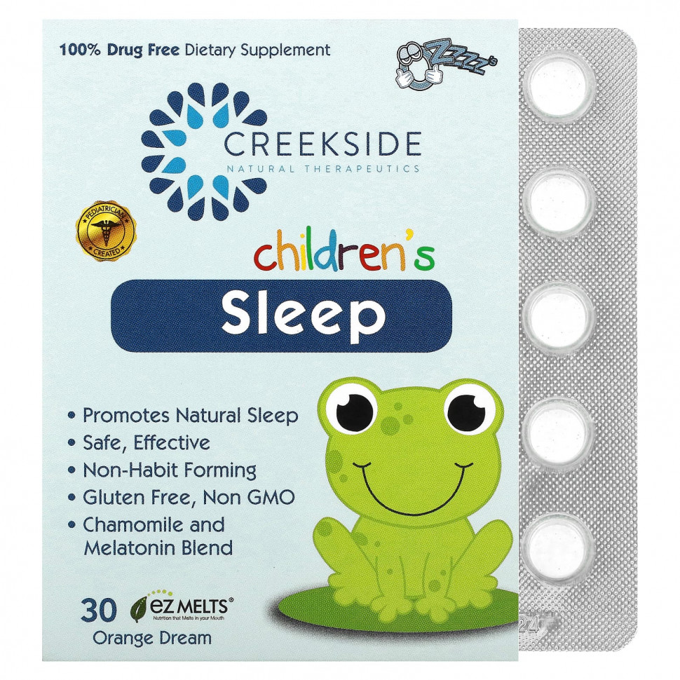 Creekside Natural Therapeutics, Children's Sleep, Orange Dream`` 30 EZ Melts    , -, 