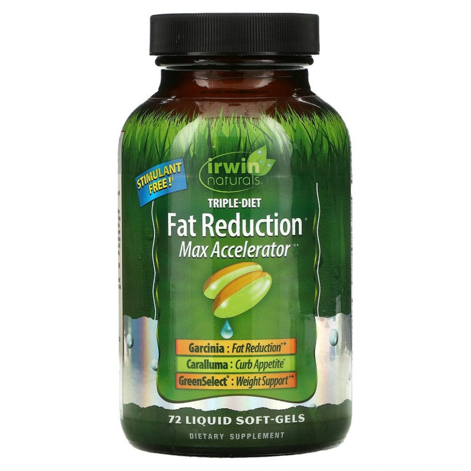 Irwin Naturals, Triple-Diet Fat Reduction + Max Accelerator, 72      , -, 