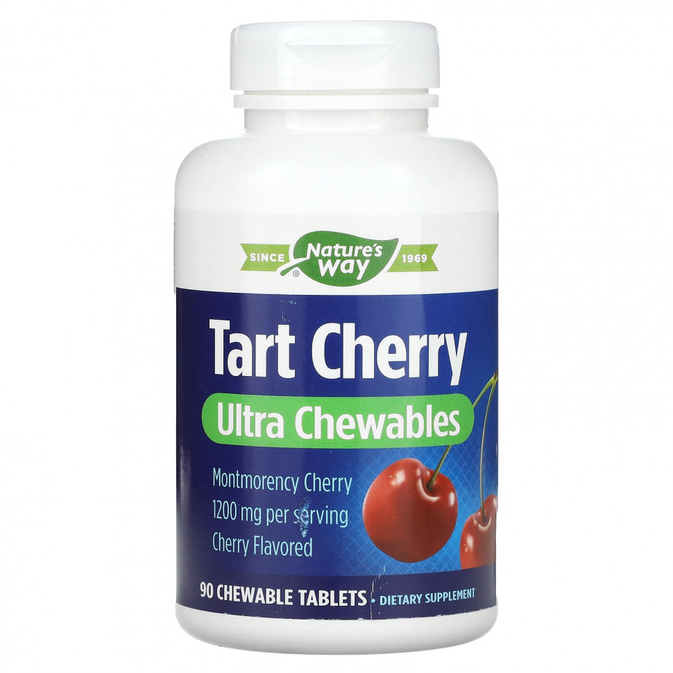 Nature's Way, Tart Cherry, Ultra Chewable, , 400 , 90      , -, 