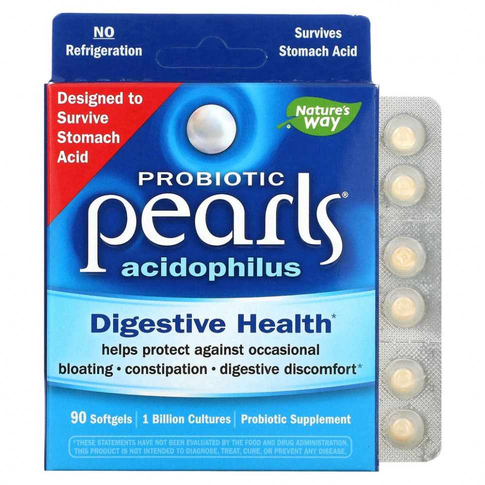 Nature's Way, Probiotic Pearls Acidophilus, 90       , -, 