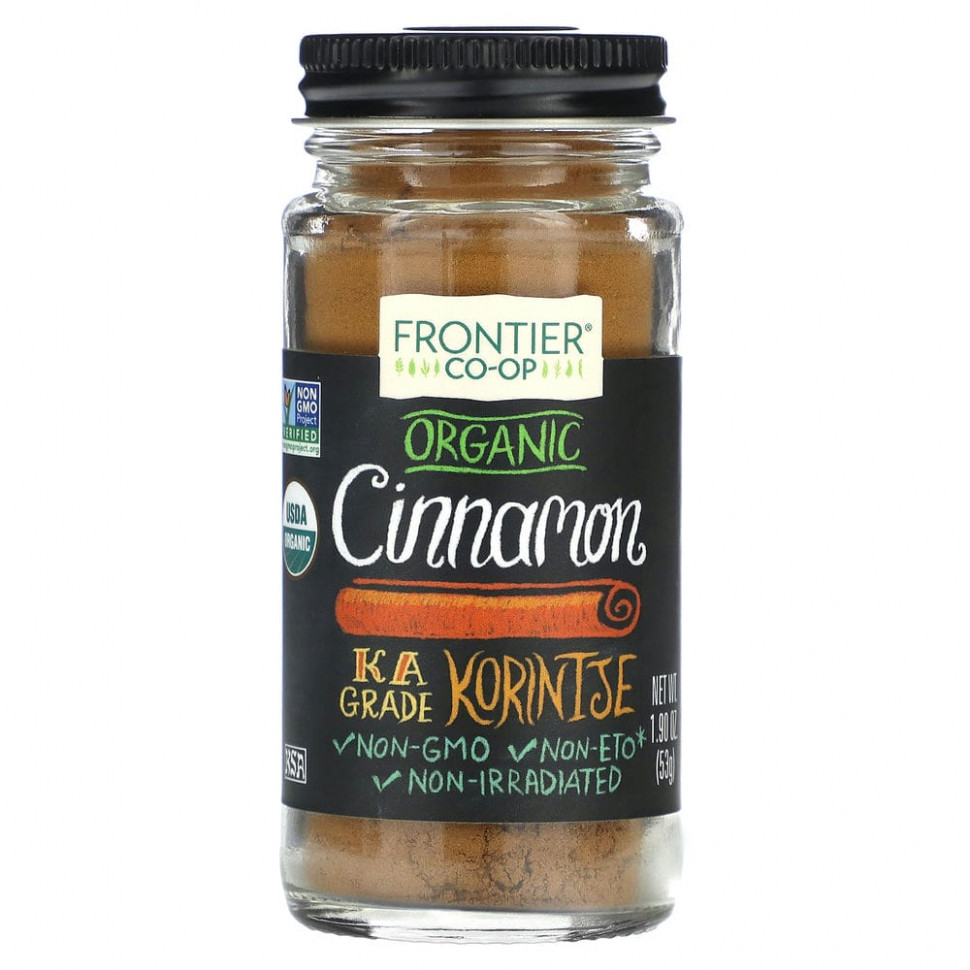 Frontier Co-op, Organic Cinnamon, 1.9 oz (53 g)    , -, 