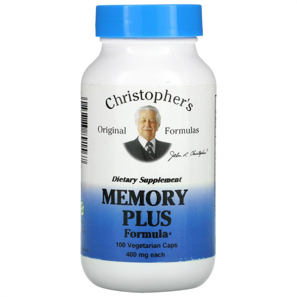 Christopher's Original Formulas, Memory Plus Formula, 450 mg, 100 Vegetarian Caps    , -, 