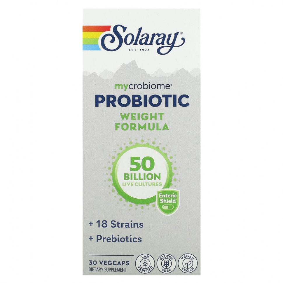  Solaray, Mycrobiome Probiotic Weight Formula, 50 , 30       Iherb ()