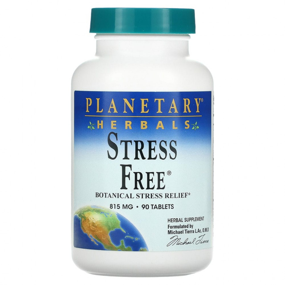  Planetary Herbals, Stress Free,     , 810 , 90   Iherb ()