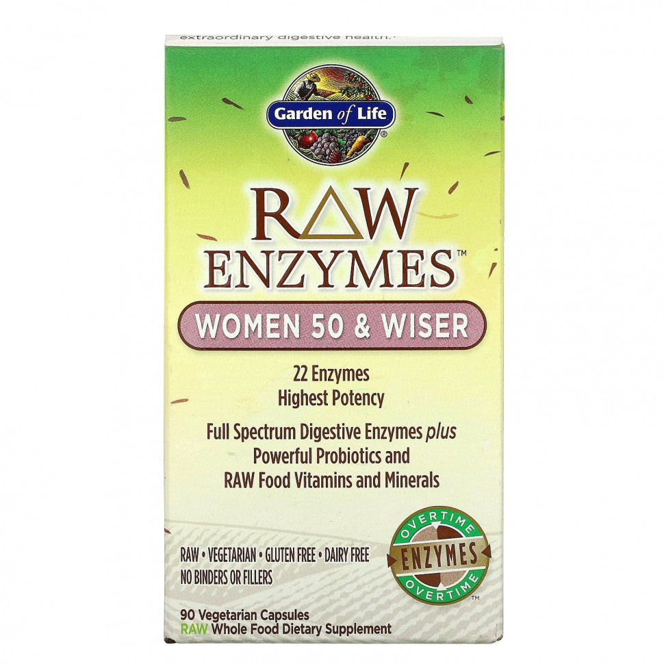 Garden of Life, RAW Enzymes,    50 , 90      , -, 