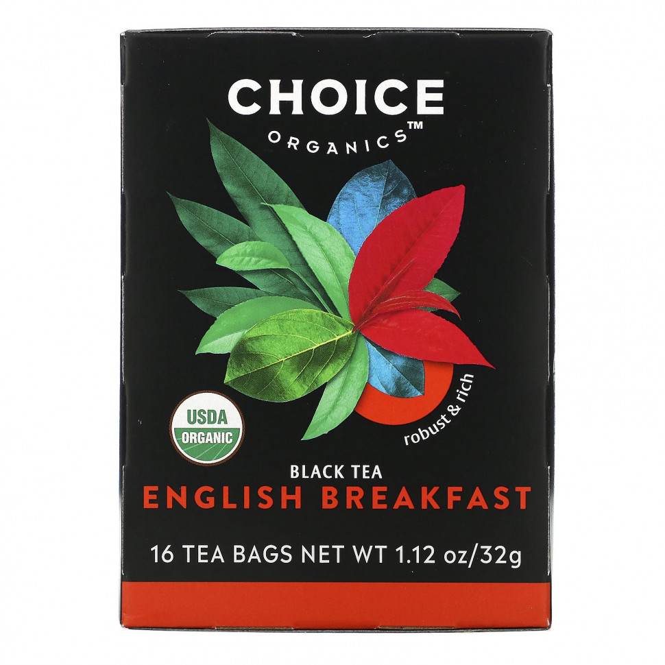 Choice Organic Teas, Black Tea, English Breakfast, 16  , 32  (1,12 )    , -, 