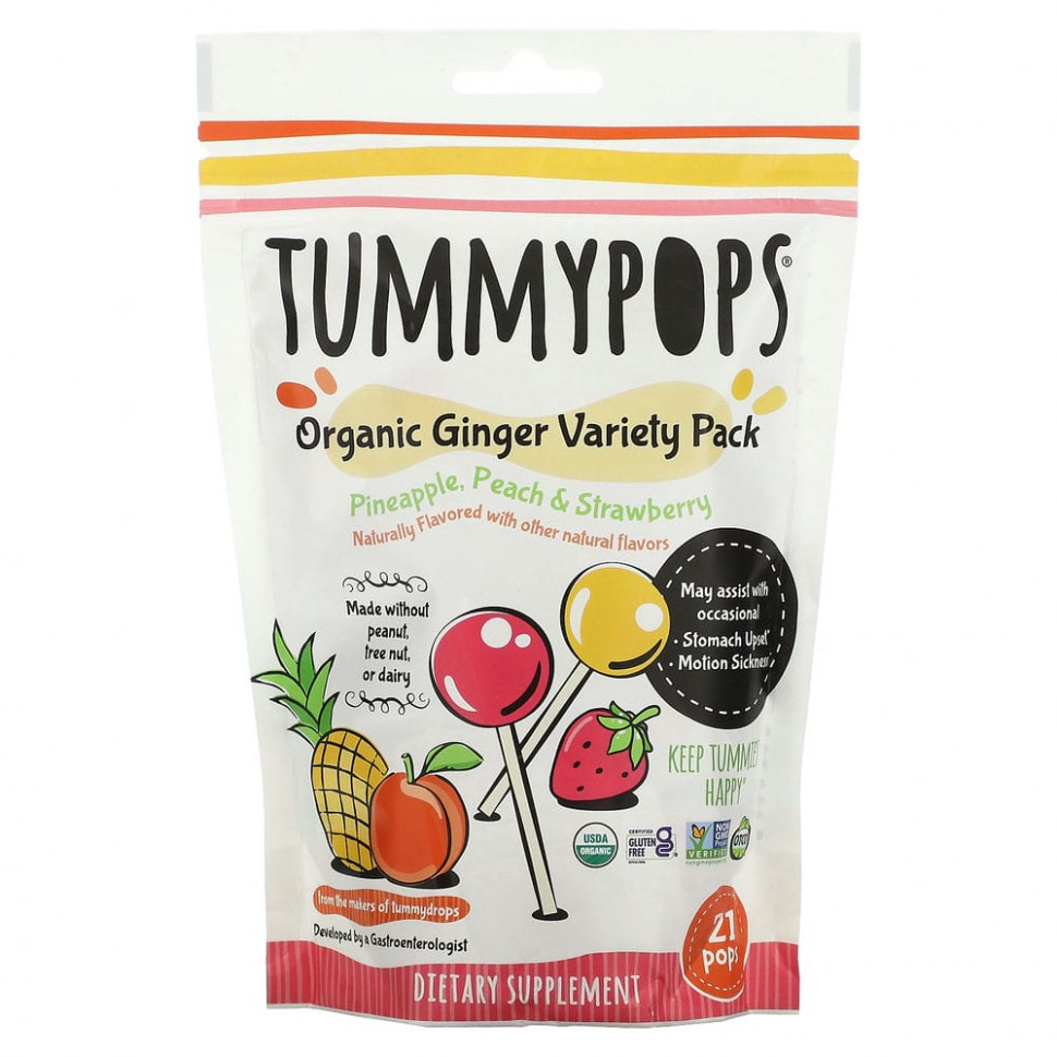 ���������� Tummydrops, Tummypops, ������������ ������, 21 ��.  Iherb (������)