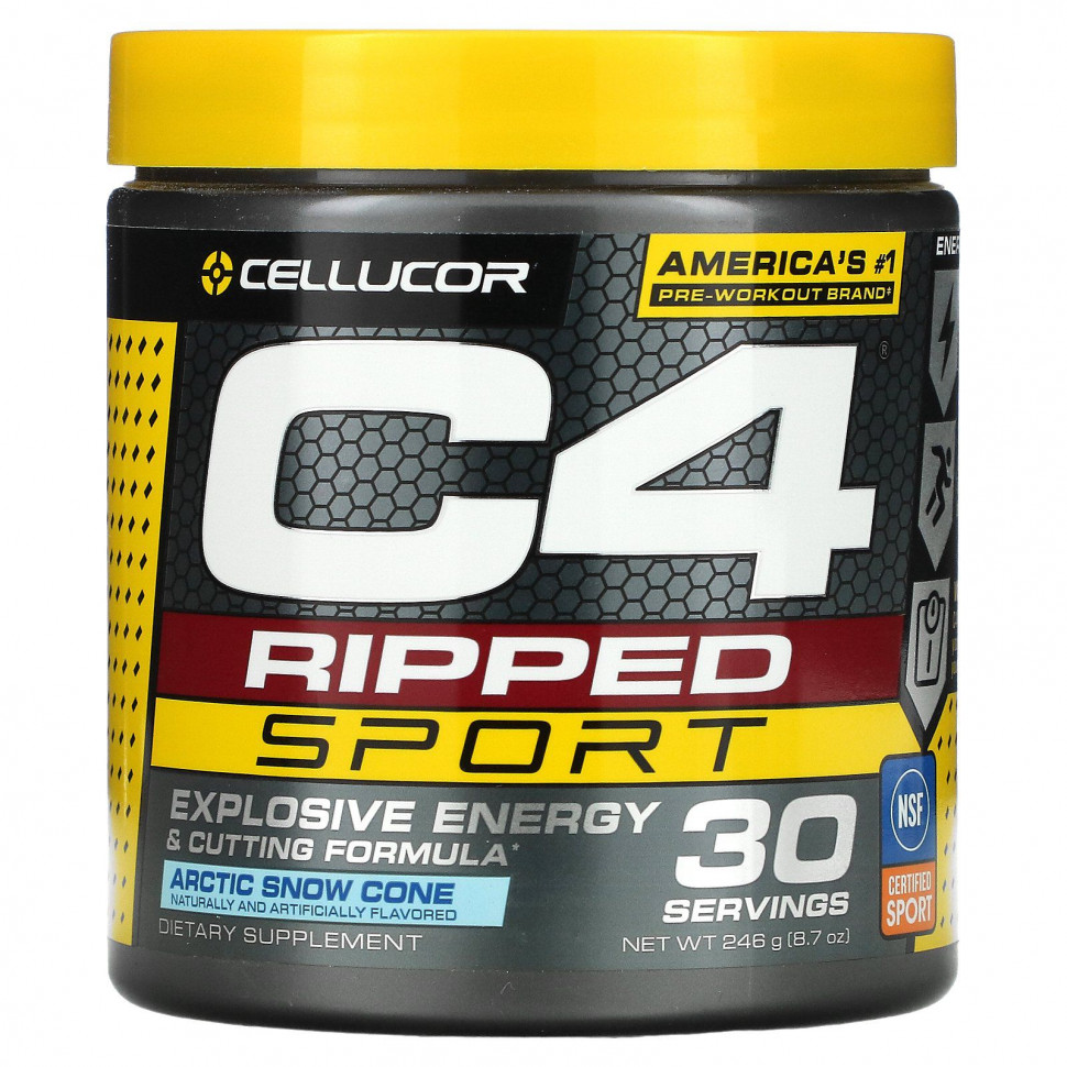 Cellucor, C4 Ripped Sport,  , Arctic Snow Cone, 246  (8,7 )    , -, 