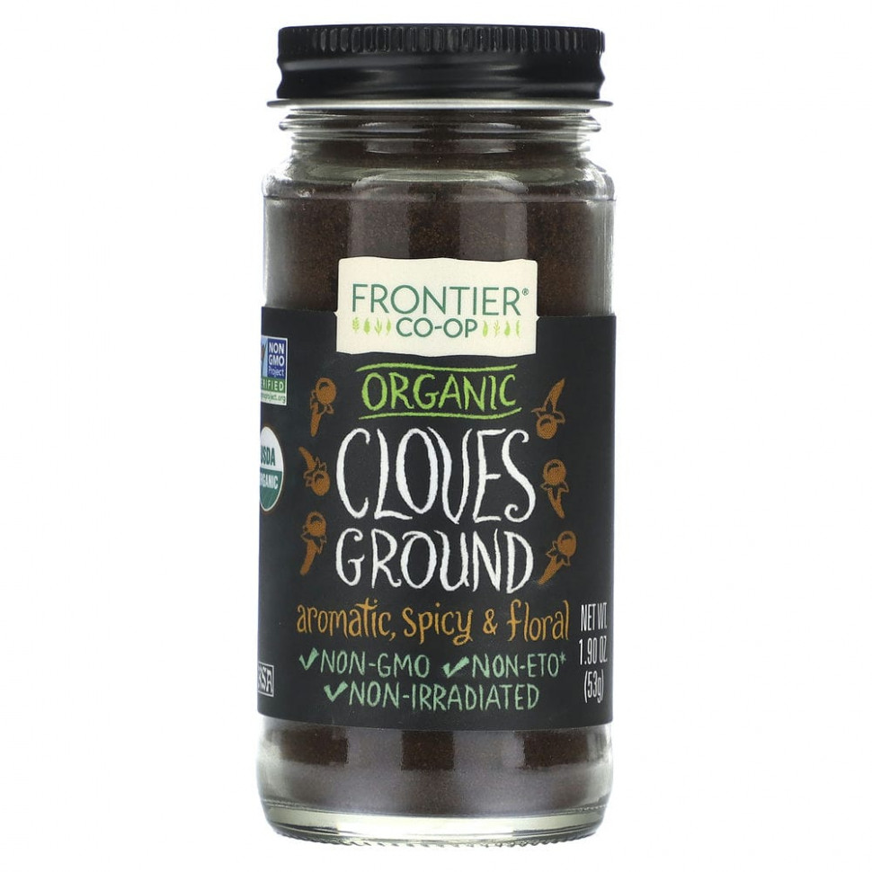 Frontier Co-op, Organic Cloves, Ground, 1.90 oz (53 g)    , -, 