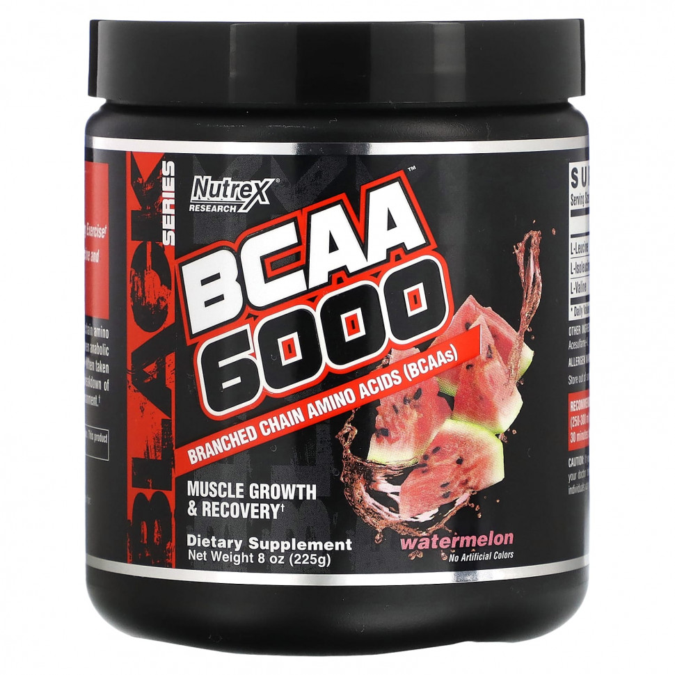 Nutrex Research, BCAA 6000, , 225  (8,2 )    , -, 