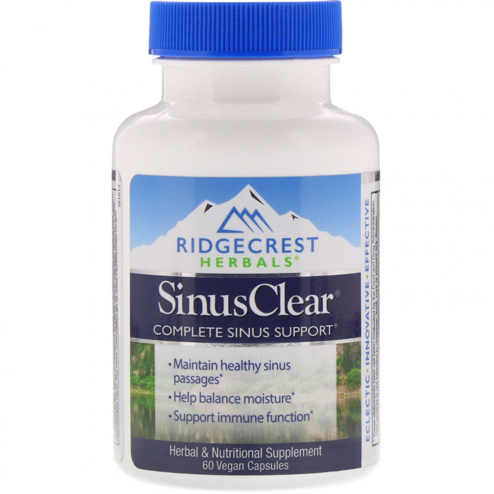 RidgeCrest Herbals, SinusClear, 60      , -, 