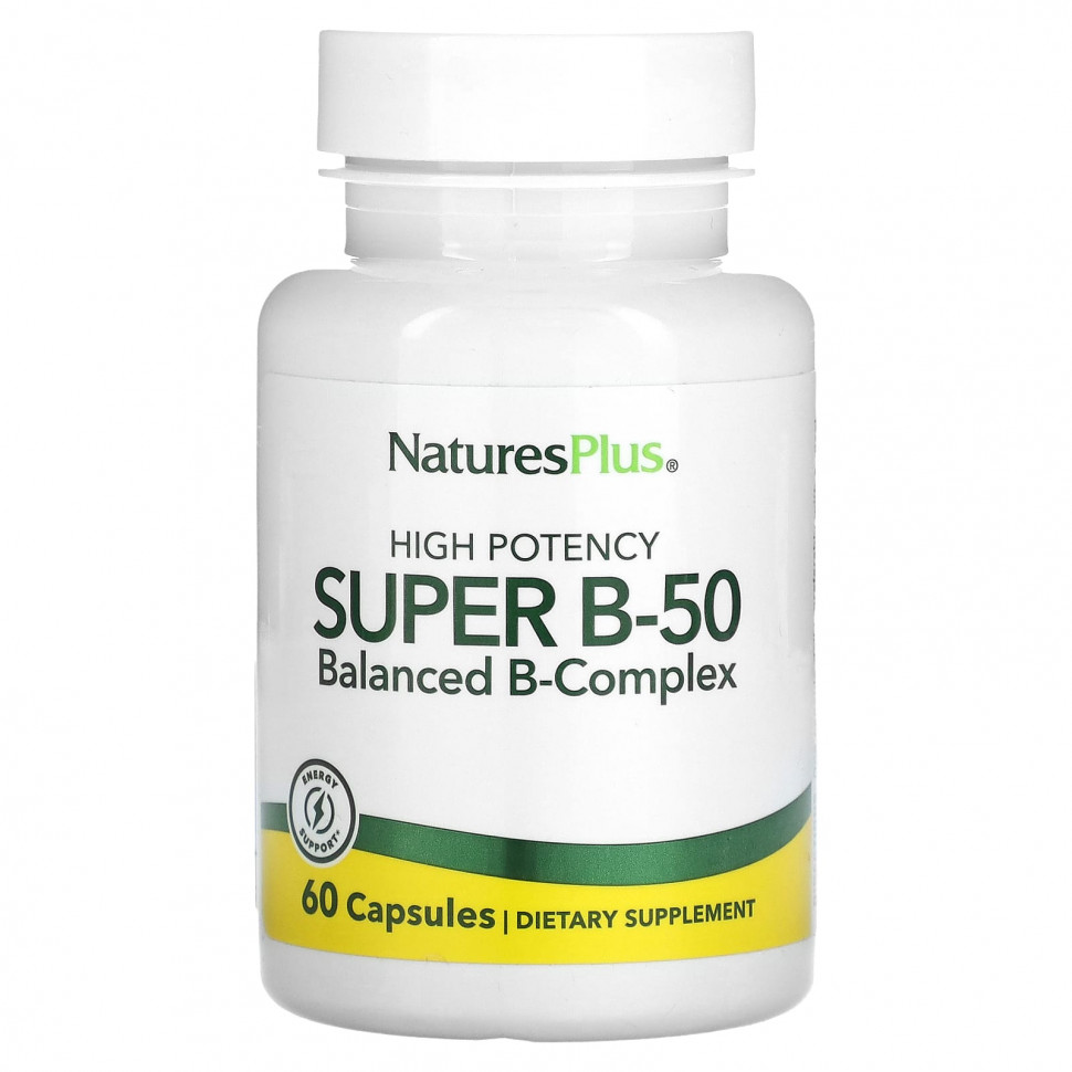 NaturesPlus, Super B-50   , 60     , -, 