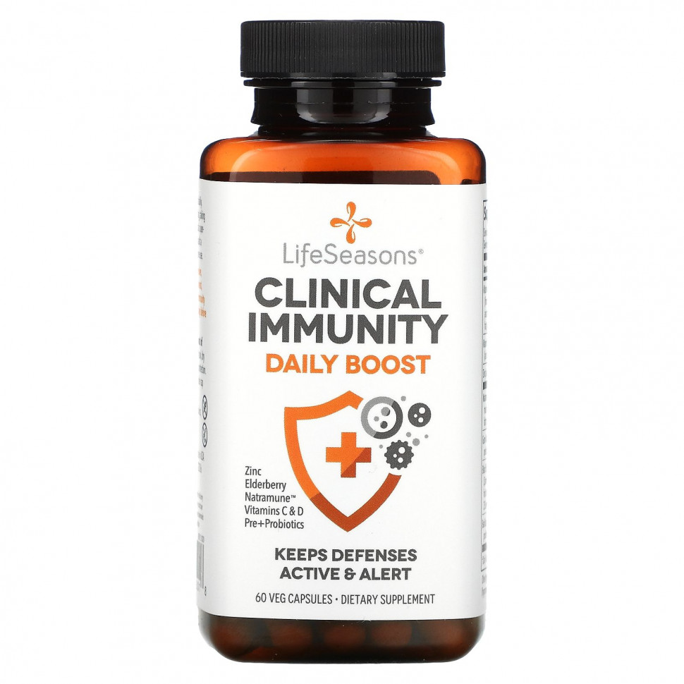  LifeSeasons, Clinical Immunity Daily Boost, 60 Veg Capsules  Iherb ()