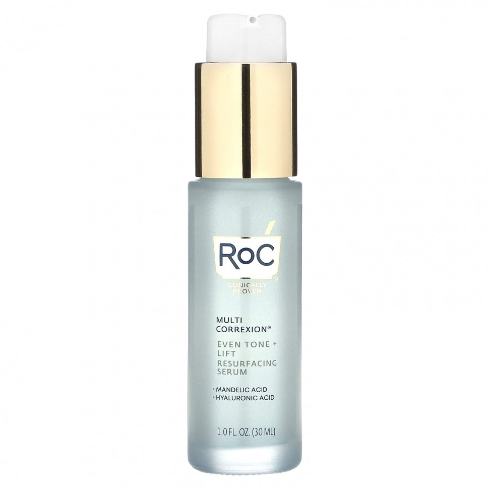 RoC, Multi Correxion, Even Tone + Lift, Resurfacing Serum, 1 fl oz (30 ml)    , -, 