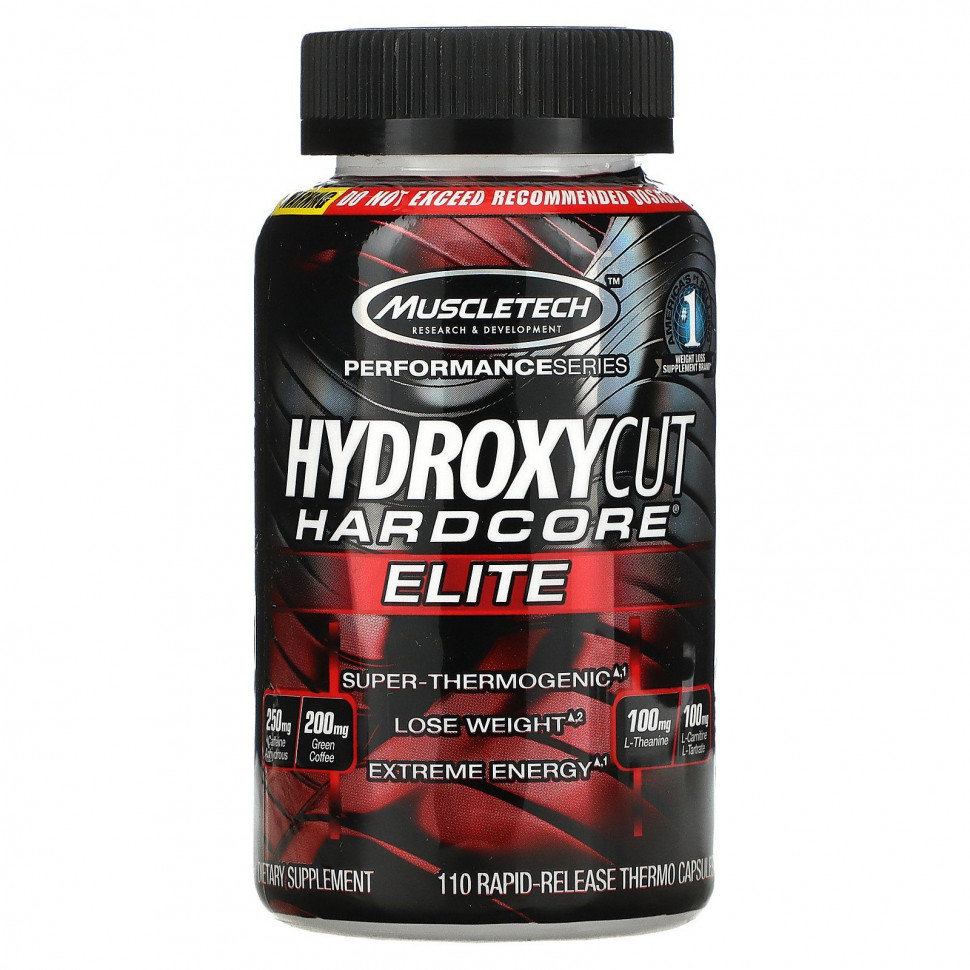 Hydroxycut, Hardcore Elite, 110       , -, 