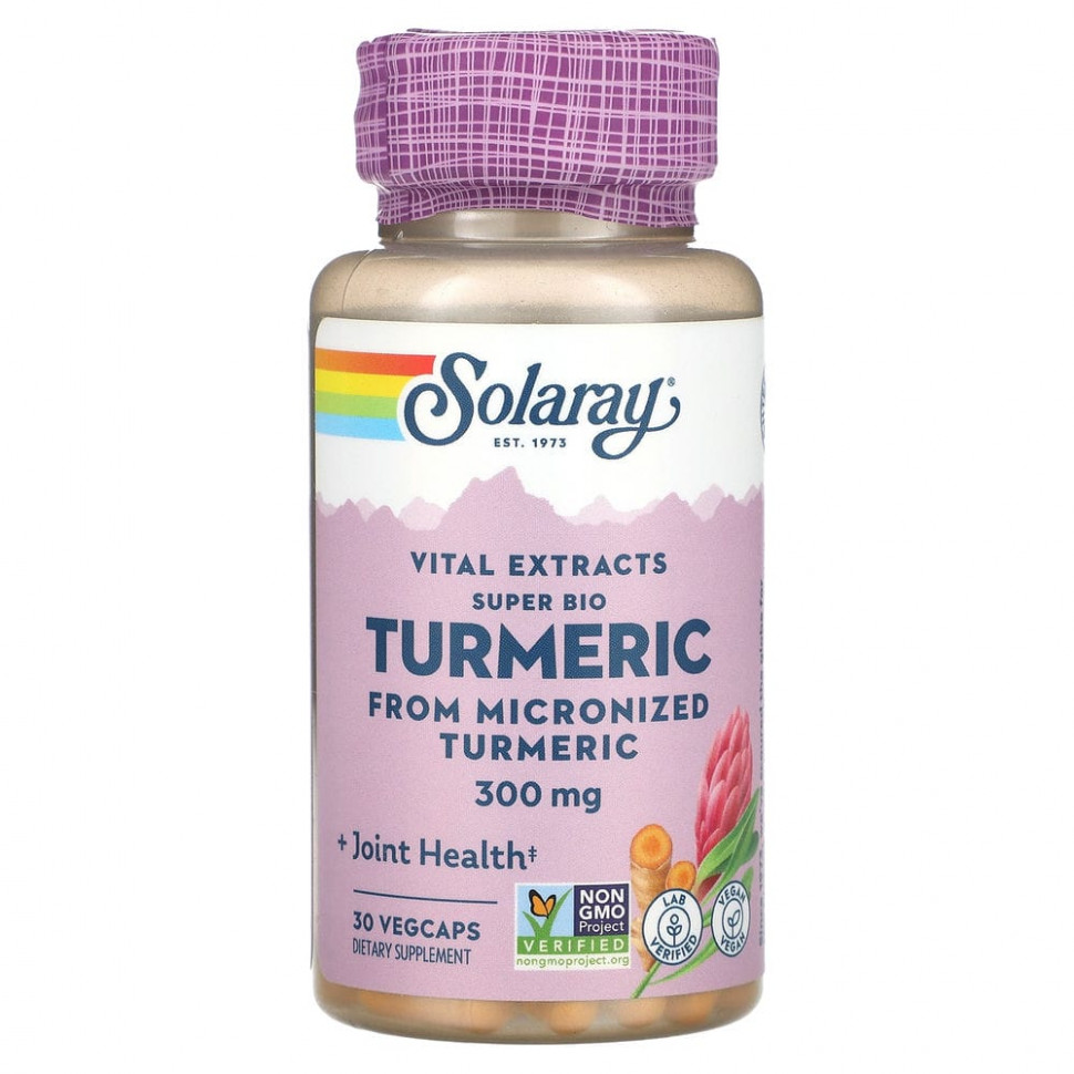 Solaray, Vital Extracts Super Bio Turmeric, 300 , 30      , -, 