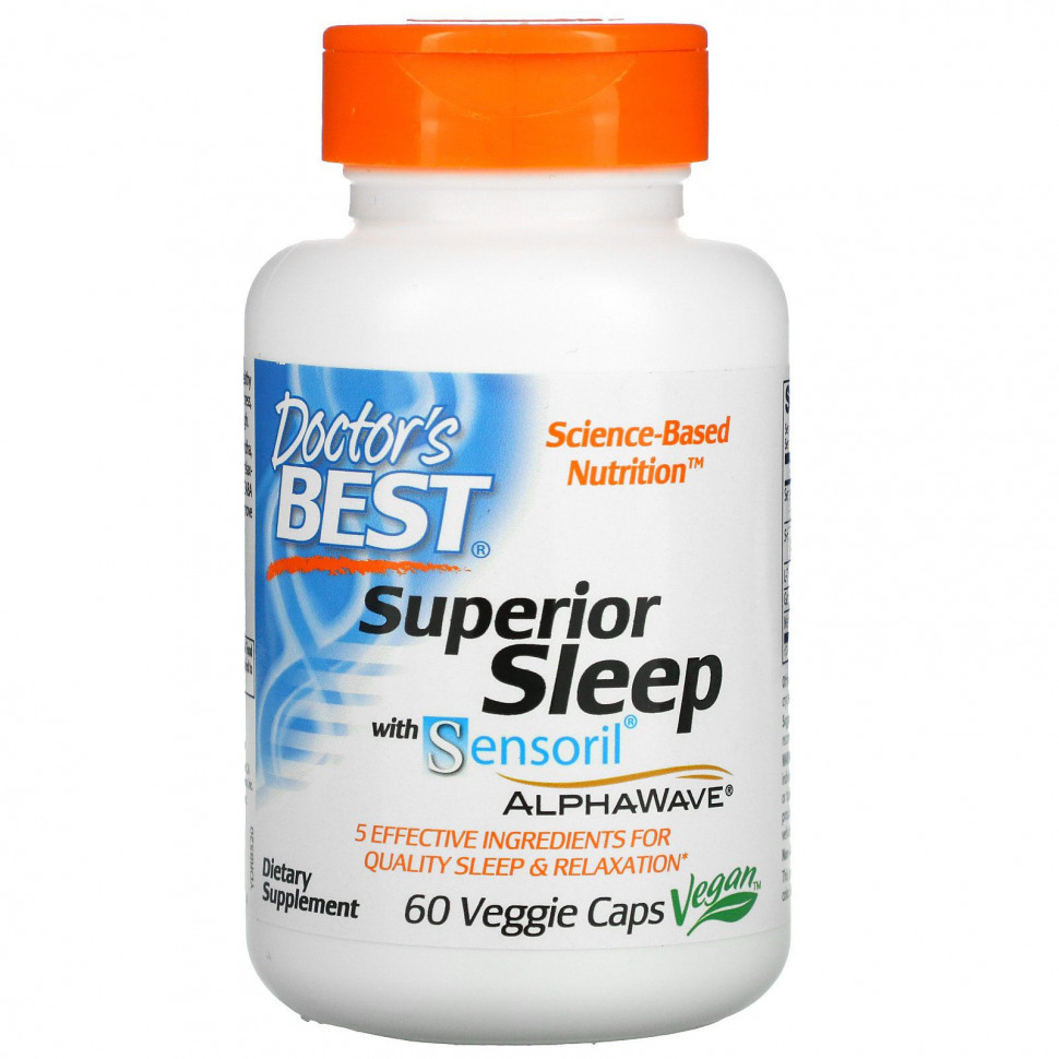 Doctor's Best, Superior Sleep  Sensoril AlphaWave, 60      , -, 
