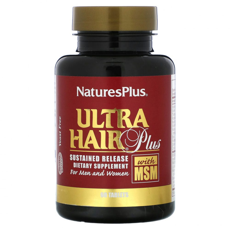 NaturesPlus, Ultra Hair Plus     MSM,     60     , -, 