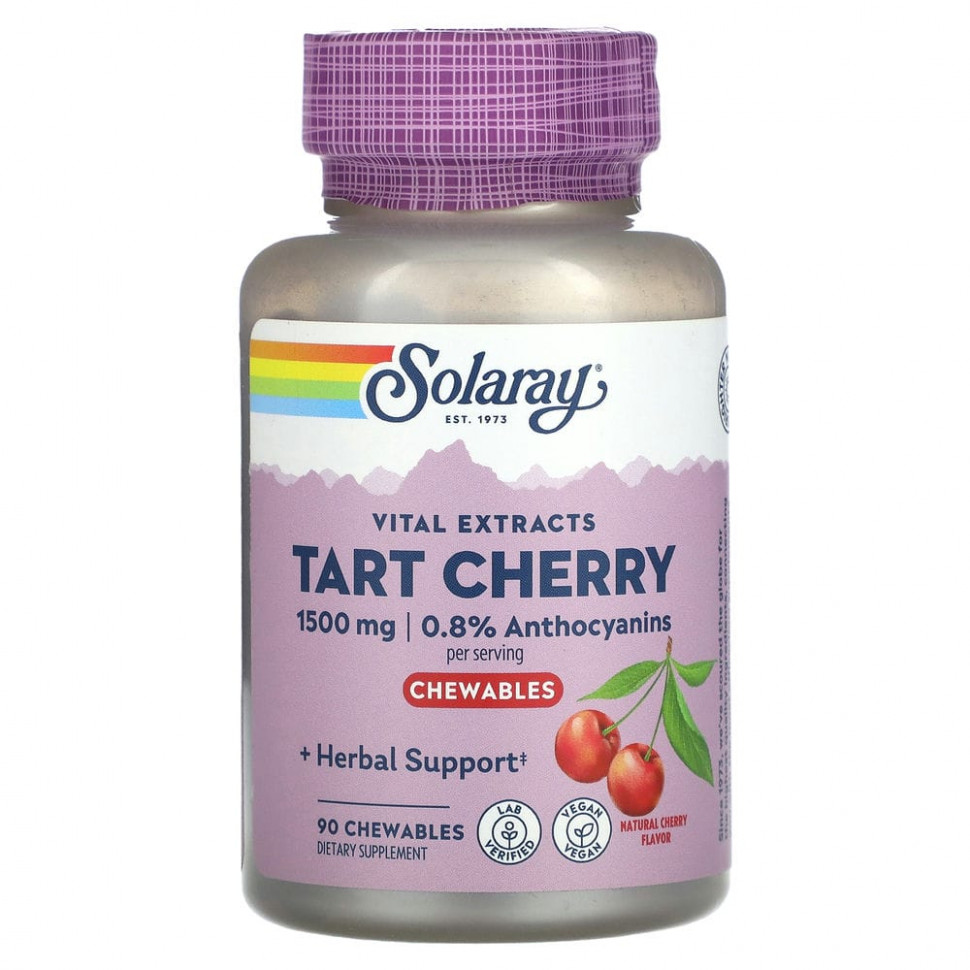 Solaray, Vital Extracts Tart Cherry,  , 500 , 90      , -, 