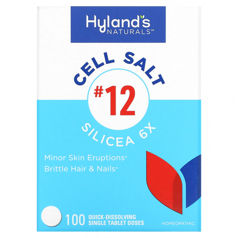 Hyland's, Cell Salt # 12, Silicea 6X, 100      , -, 