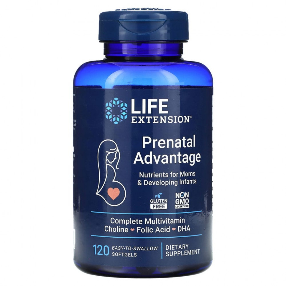 Life Extension, Prenatal Advantage, 120       , -, 