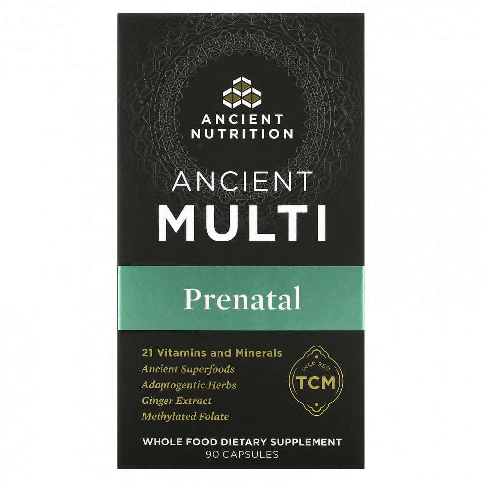 Dr. Axe / Ancient Nutrition, Ancient Multi Prenatal, 90     , -, 