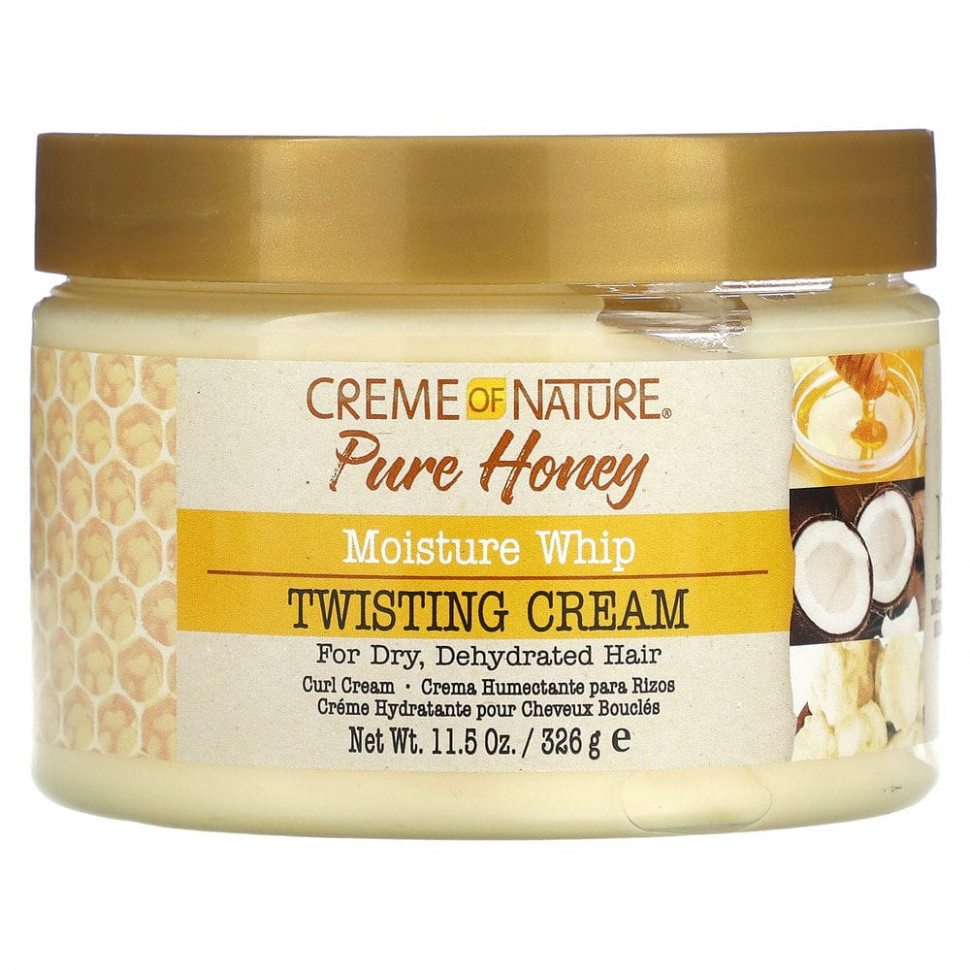 Creme Of Nature, Pure Honey, Moisture Whip,   , 326  (11,5 )    , -, 