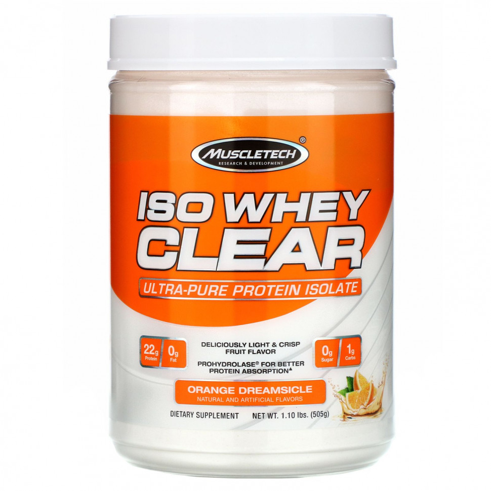 Muscletech, ISO Whey Clear,   , Orange Dreamsicle, 1,10  (505 )    , -, 