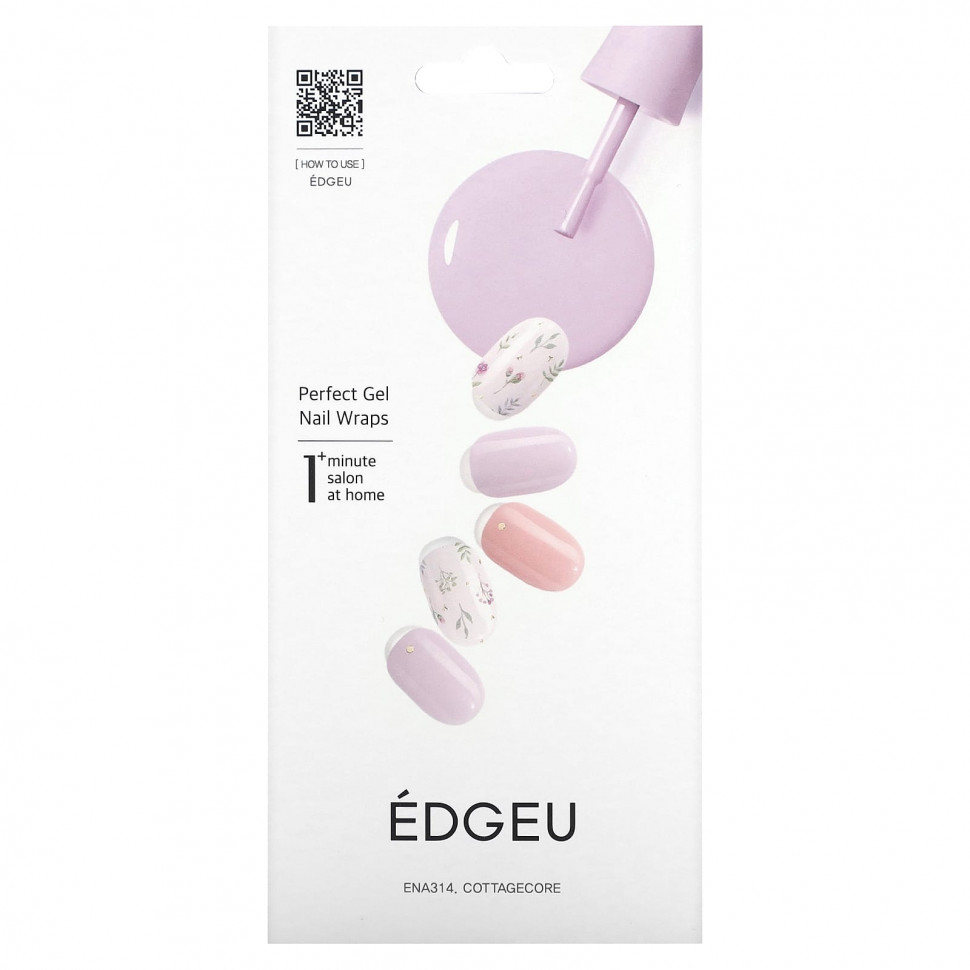 Edgeu, Perfect Gel Nail Wraps, ENT314, Cottagecore,   16     , -, 