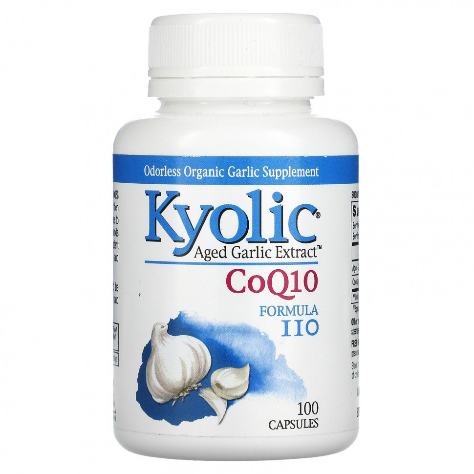 Kyolic, Aged Garlic Extract, CoQ10,  110, 100     , -, 