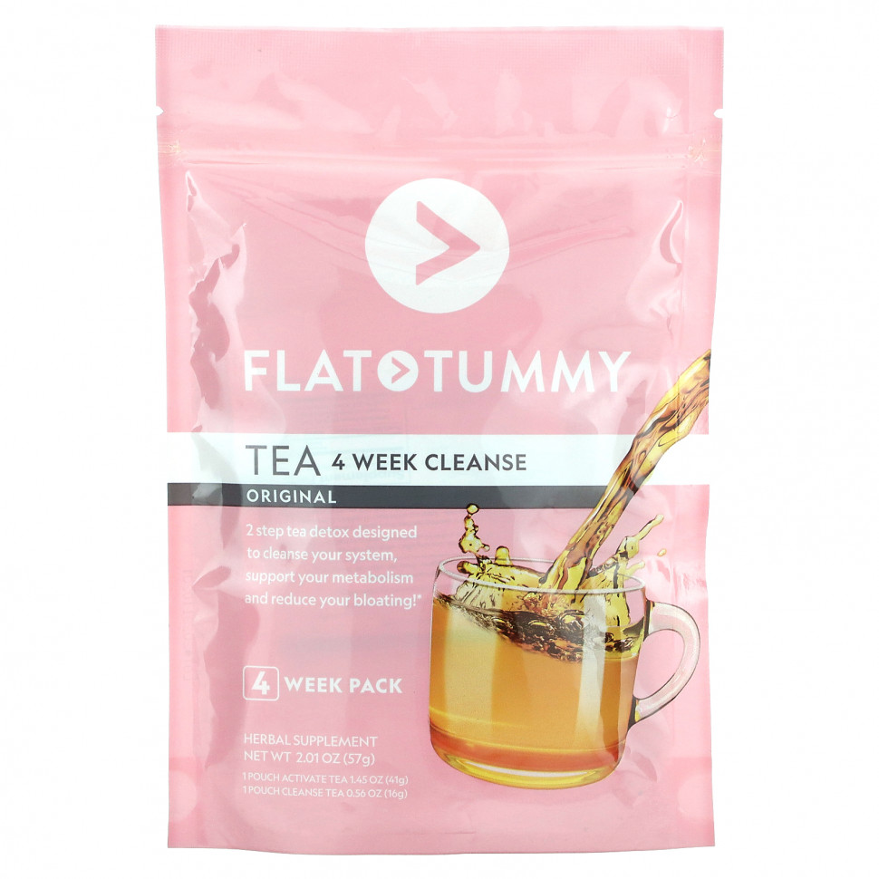 Flat Tummy, Tea, 4 Week Cleanse, Original, 57  (2,01 )    , -, 