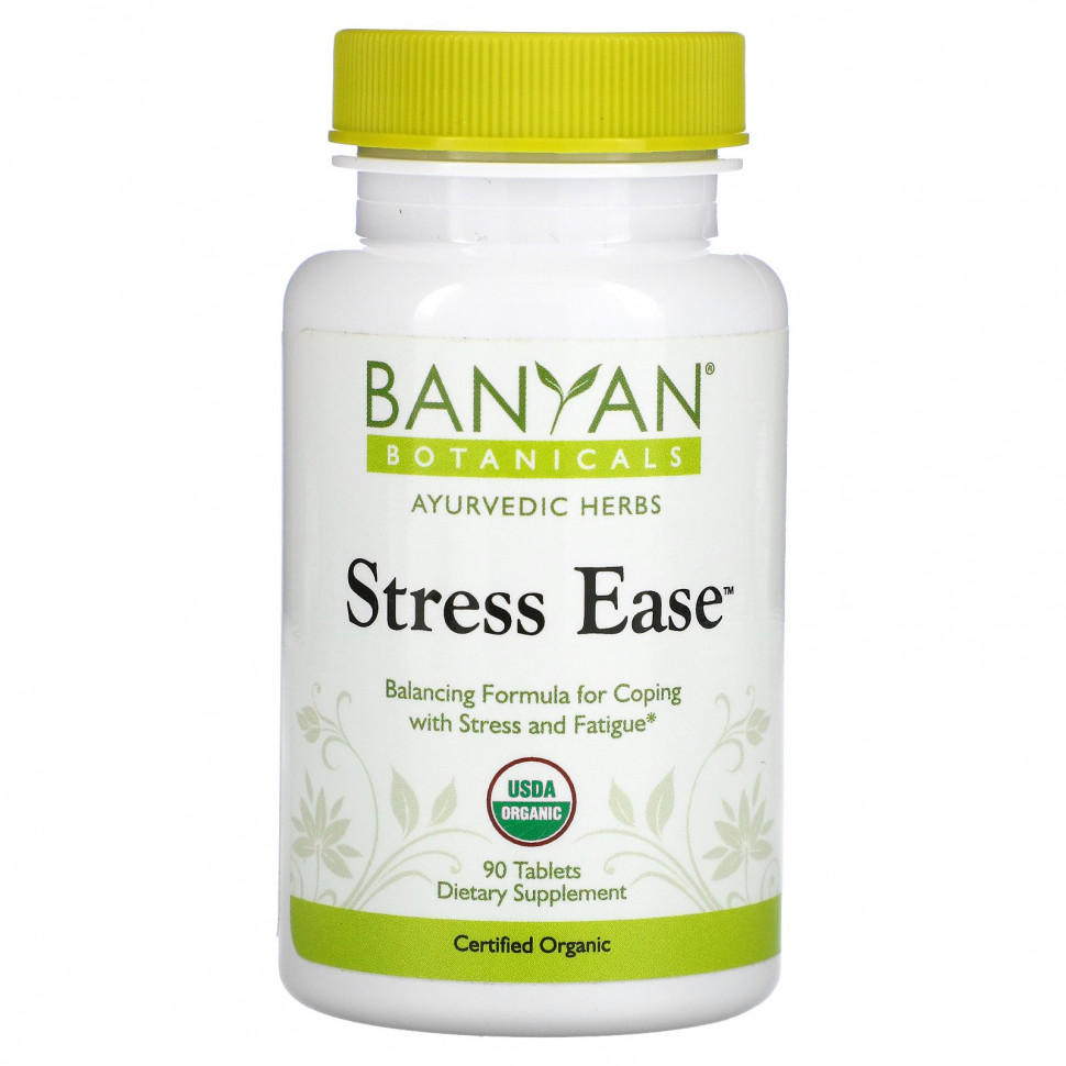  Banyan Botanicals, Stress Ease, 90   Iherb ()