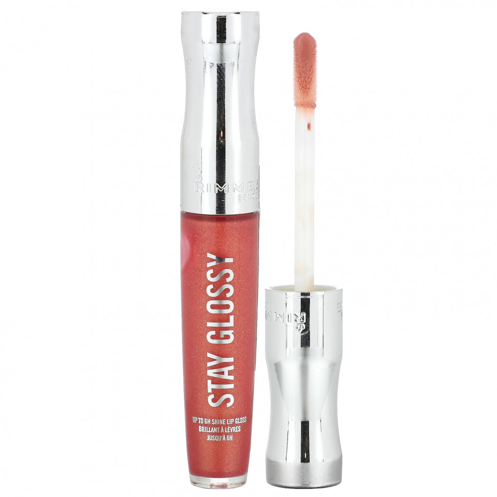 ���������� Rimmel London, Stay Glossy, ����� ��� ���, ������� 640 All Day Seduction, 5,5 �� (0,18 ����. �����)  Iherb (������)
